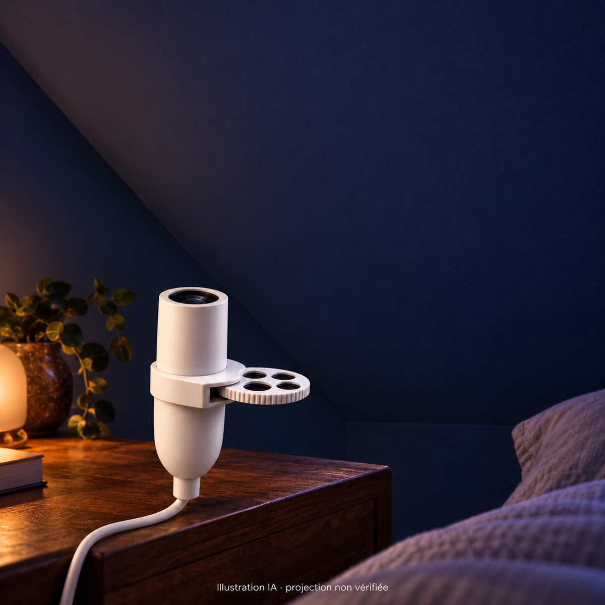 Projecteur galactique USB avec diapositives à motifs